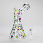 Haze | 7″ Skull Glass Bubbler – Charcoal Black (Mini-H)