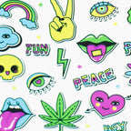 Haze | 7″ Skull Glass Bubbler – Charcoal Black (Mini-H)