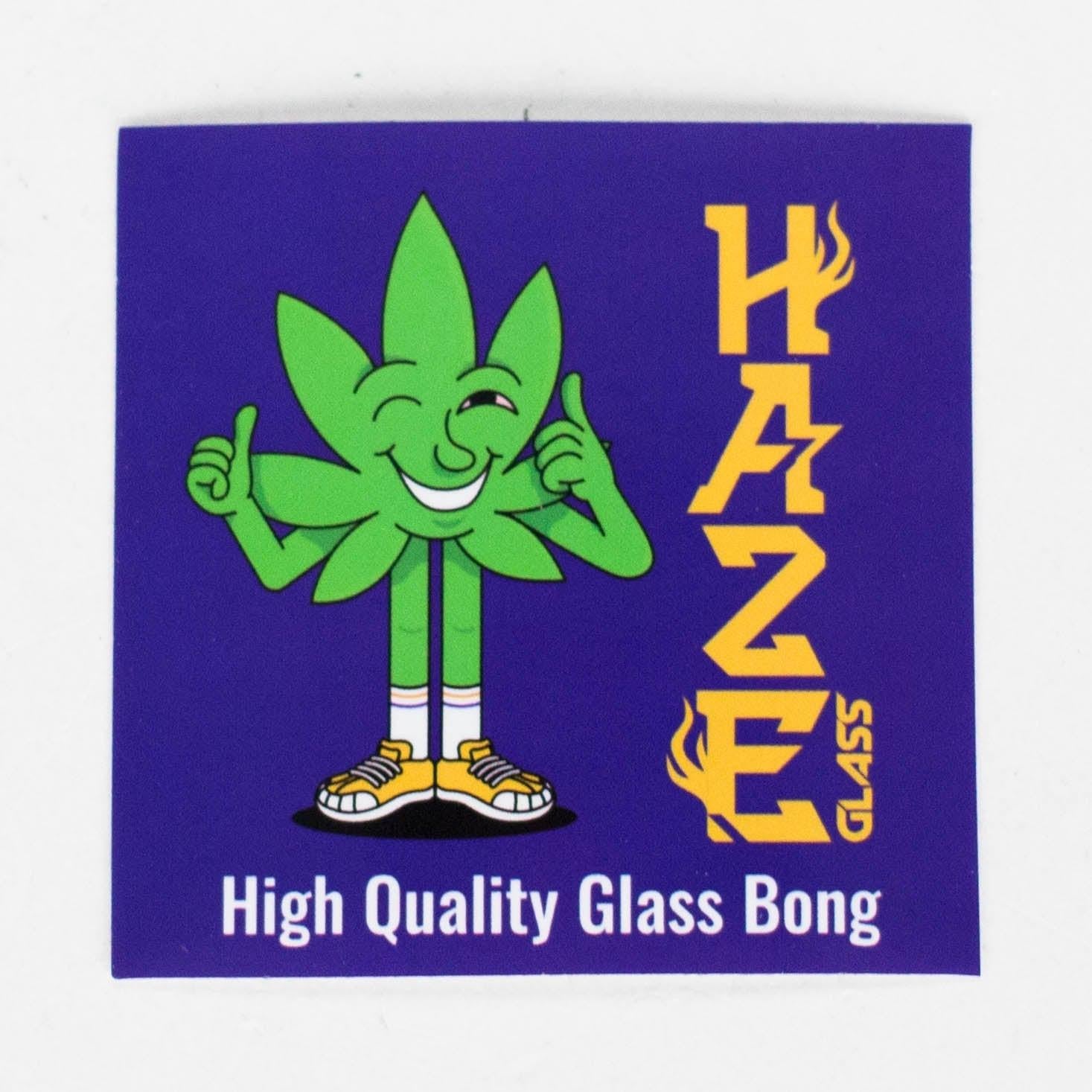 Haze | 8″ Skull Beaker Glass Bong with Color Lip – Green (Mini-Y)