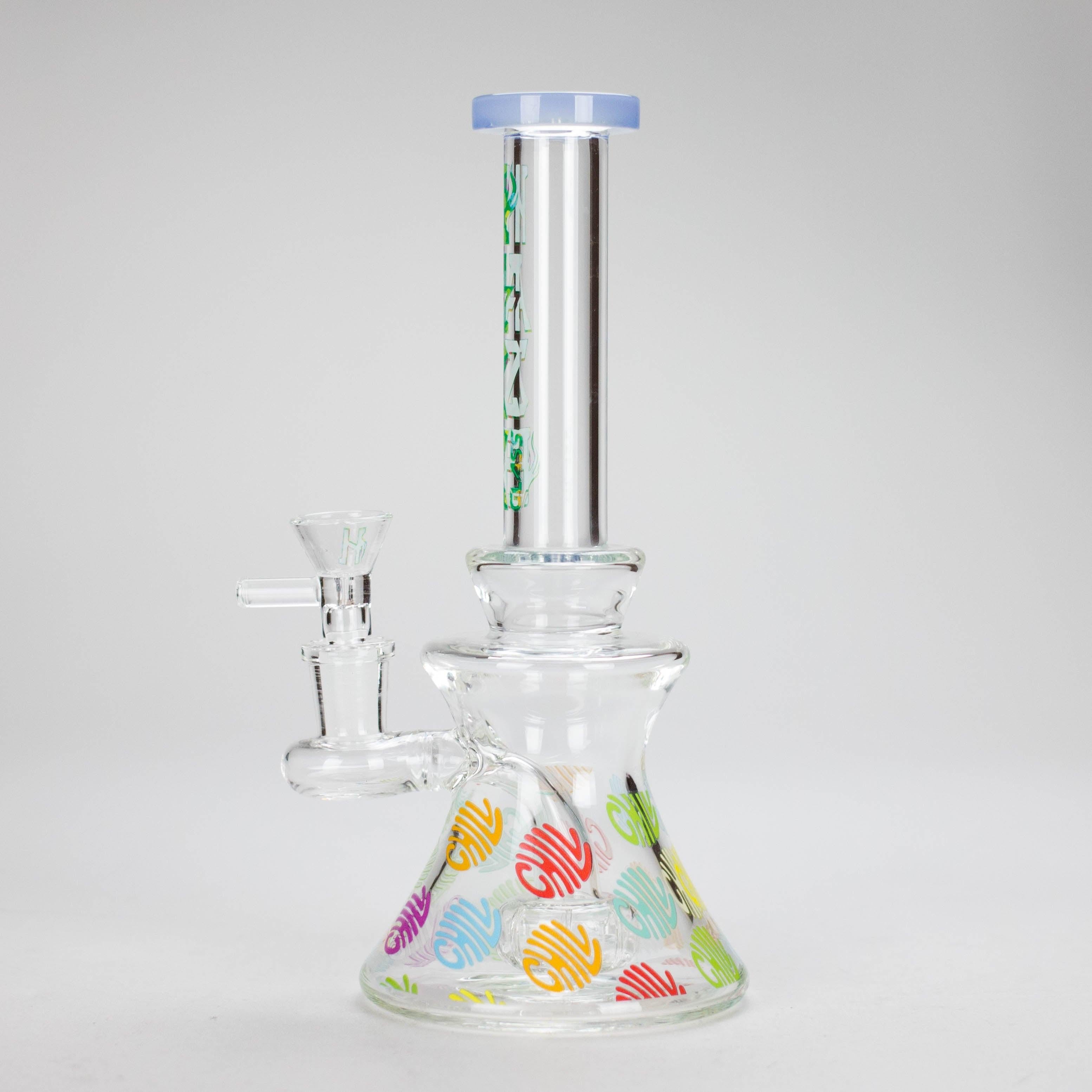 Haze | 8.5″ Colorful Chill Rig – Jade Blue (Mini-K)