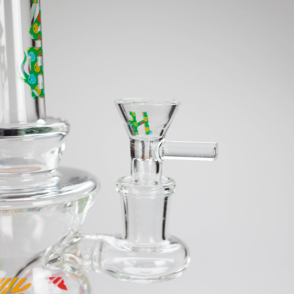 Haze | 8.5″ Colorful Chill Rig – Jade Blue (Mini-K)