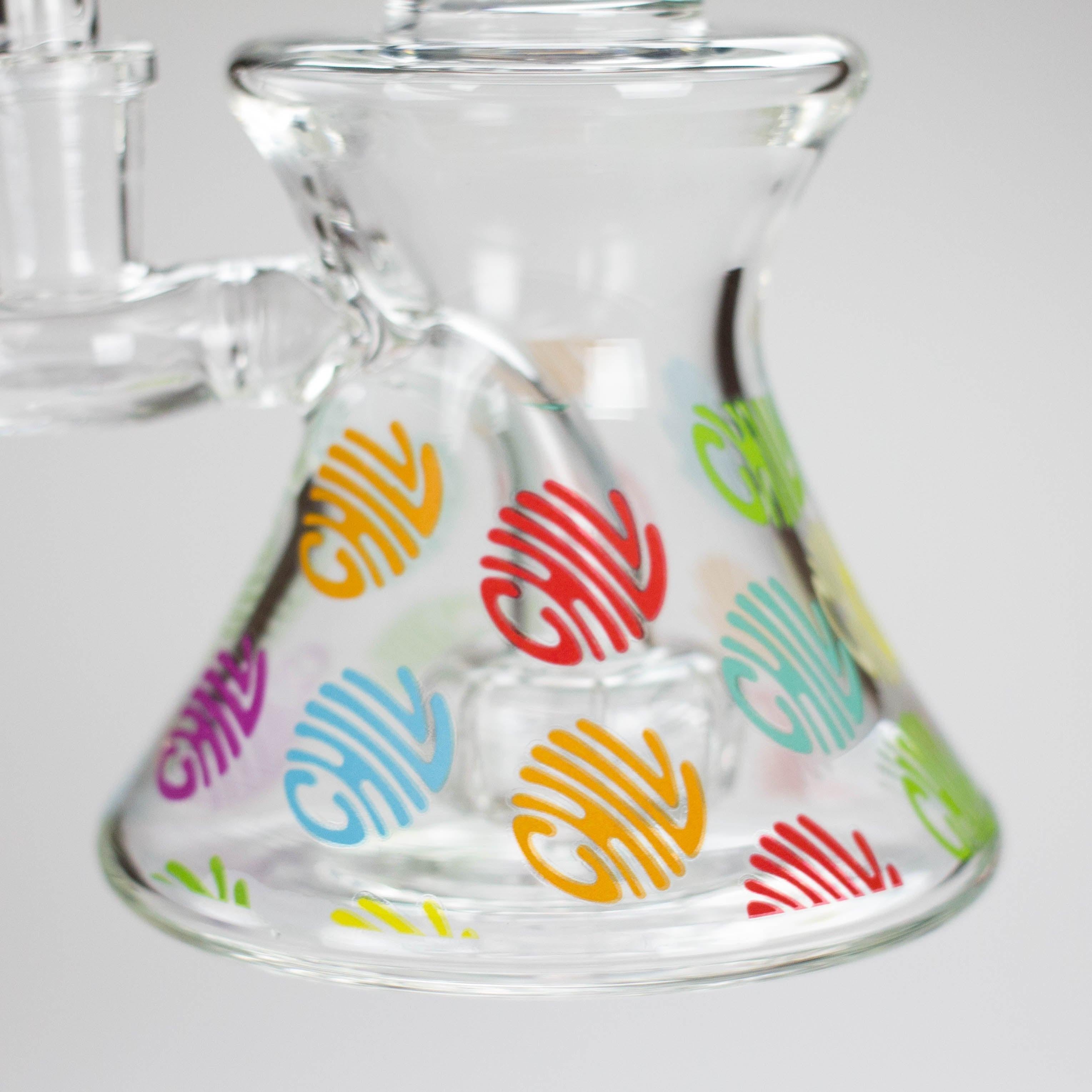 Haze | 8.5″ Colorful Chill Rig – Jade Blue (Mini-K)