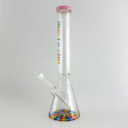 Wellcann | 17" Thickened Base Psychedelic Beaker Glass Bong