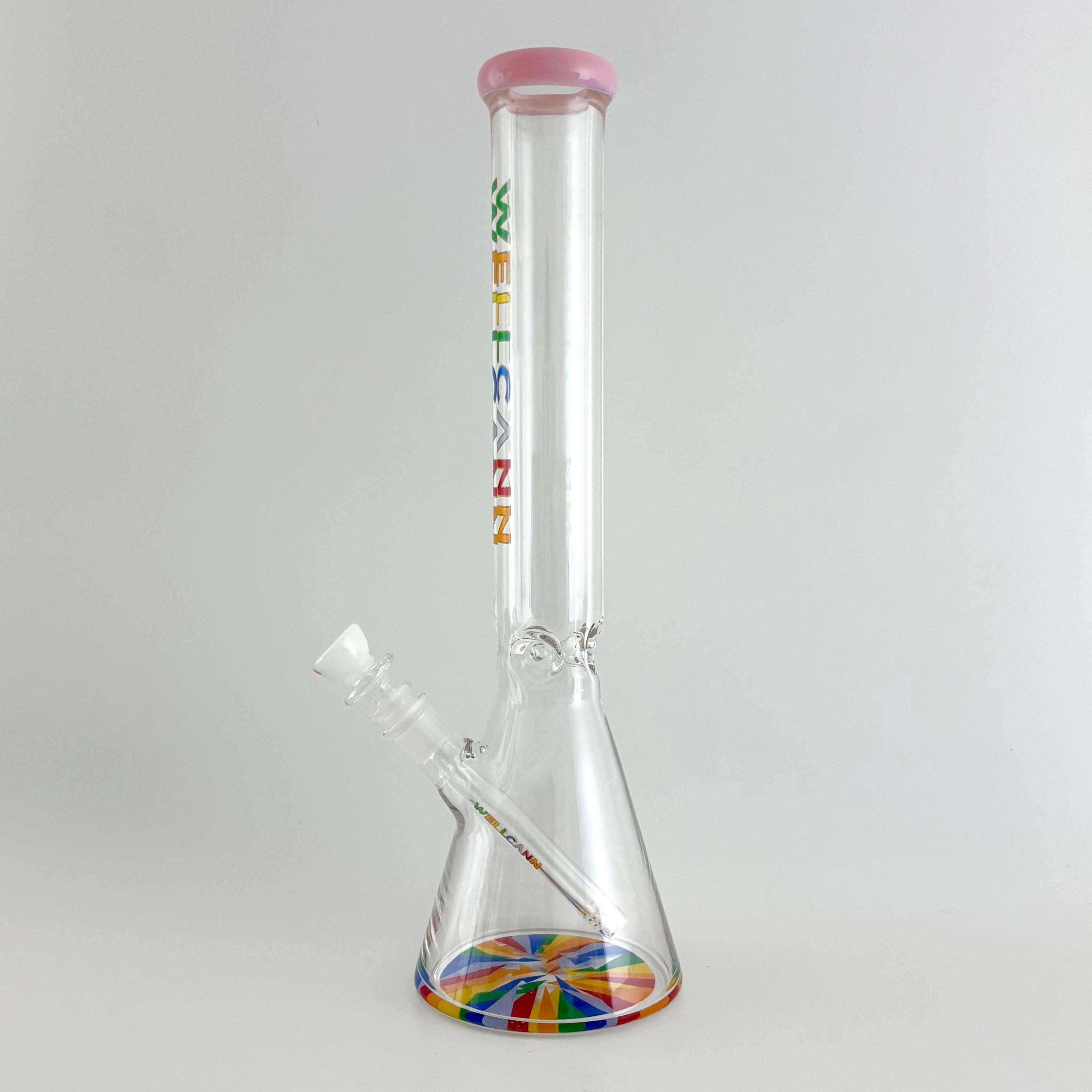 Wellcann | 17" Thickened Base Psychedelic Beaker Glass Bong