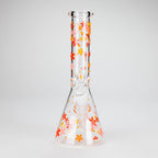 10" Cherry Blossom Glass Beaker Bong – 14mm Bowl Joint