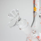 10" Cherry Blossom Glass Beaker Bong – 14mm Bowl Joint