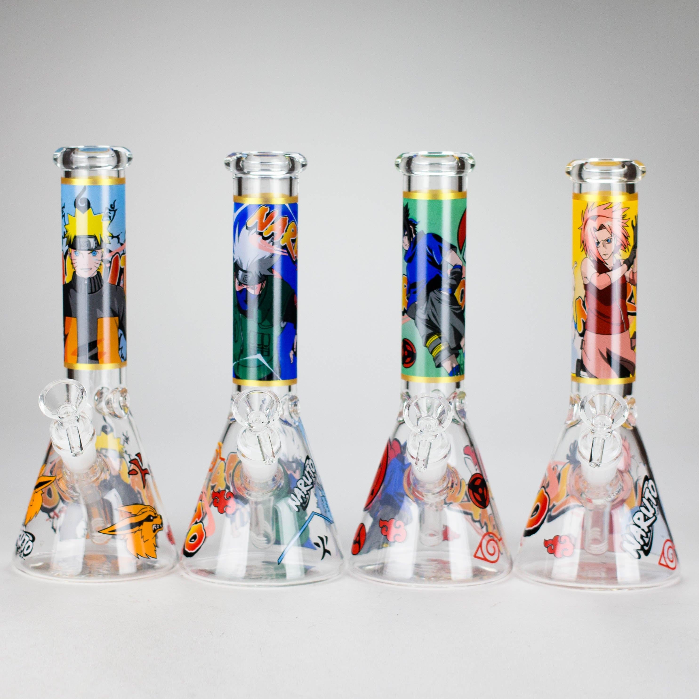 10" Comic Design Glass Beaker Bong – 14mm Bowl Joint Main image
