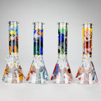 10" Comic Design Glass Beaker Bong – 14mm Bowl Joint