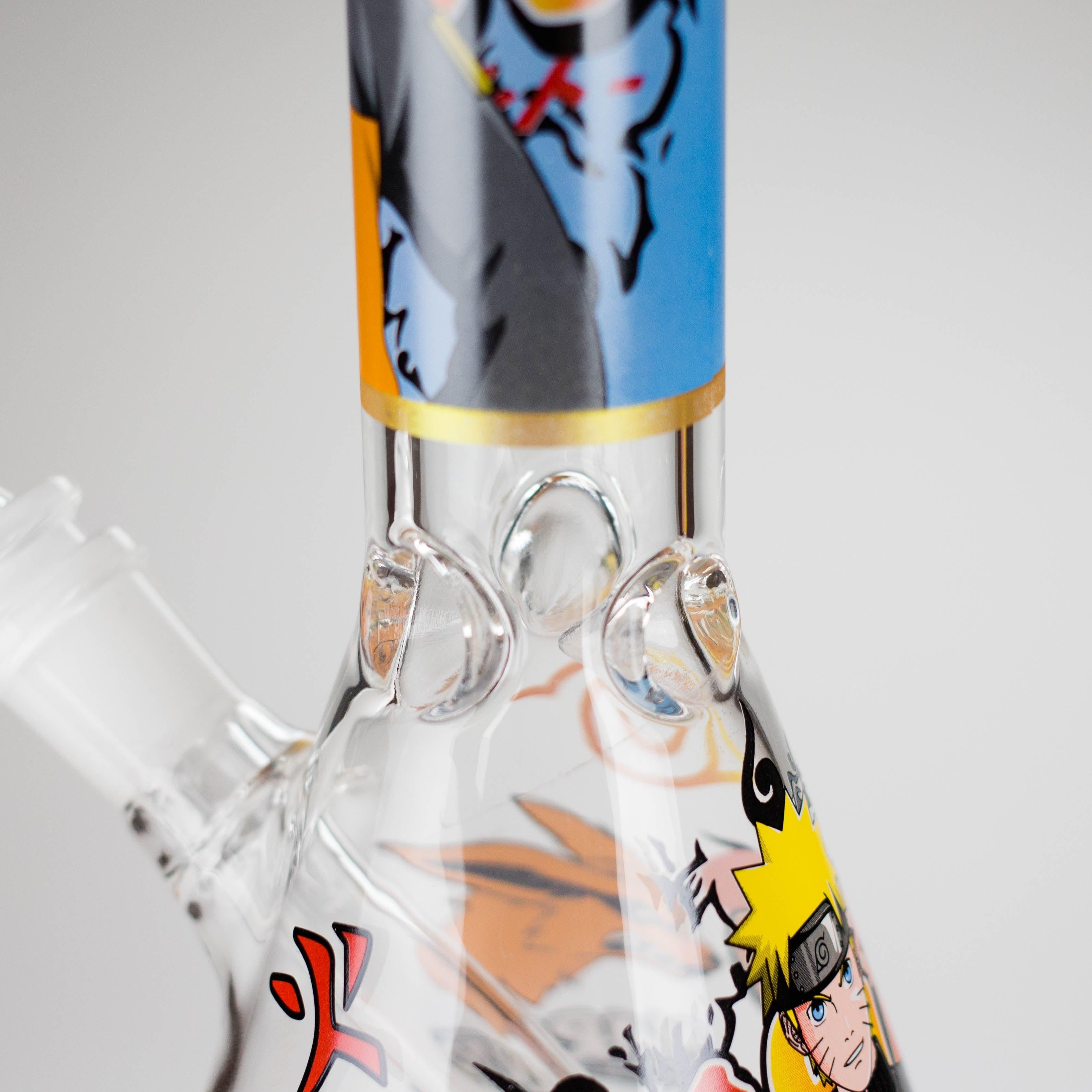 10" Comic Design Glass Beaker Bong – 14mm Bowl Joint