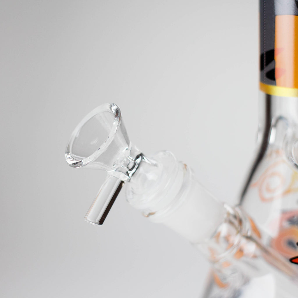 10" Comic Design Glass Beaker Bong – 14mm Bowl Joint