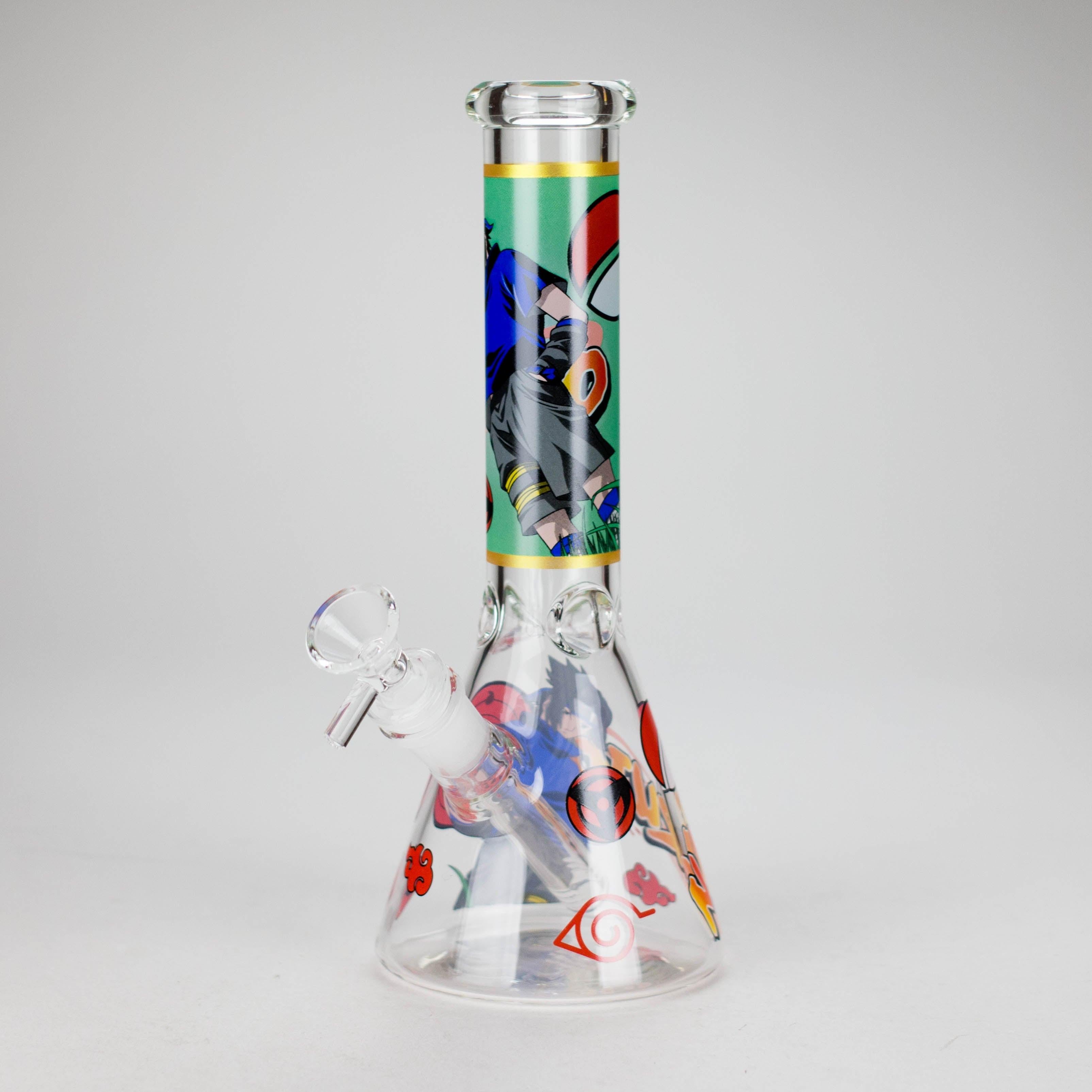 10" Comic Design Glass Beaker Bong – 14mm Bowl Joint Secondary image