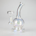 7" Solid Color Electroplate Glass Bong – 14mm Bowl Joint