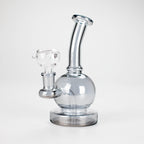 7" Solid Color Electroplate Glass Bong – 14mm Bowl Joint