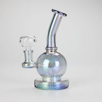 7" Solid Color Electroplate Glass Bong – 14mm Bowl Joint
