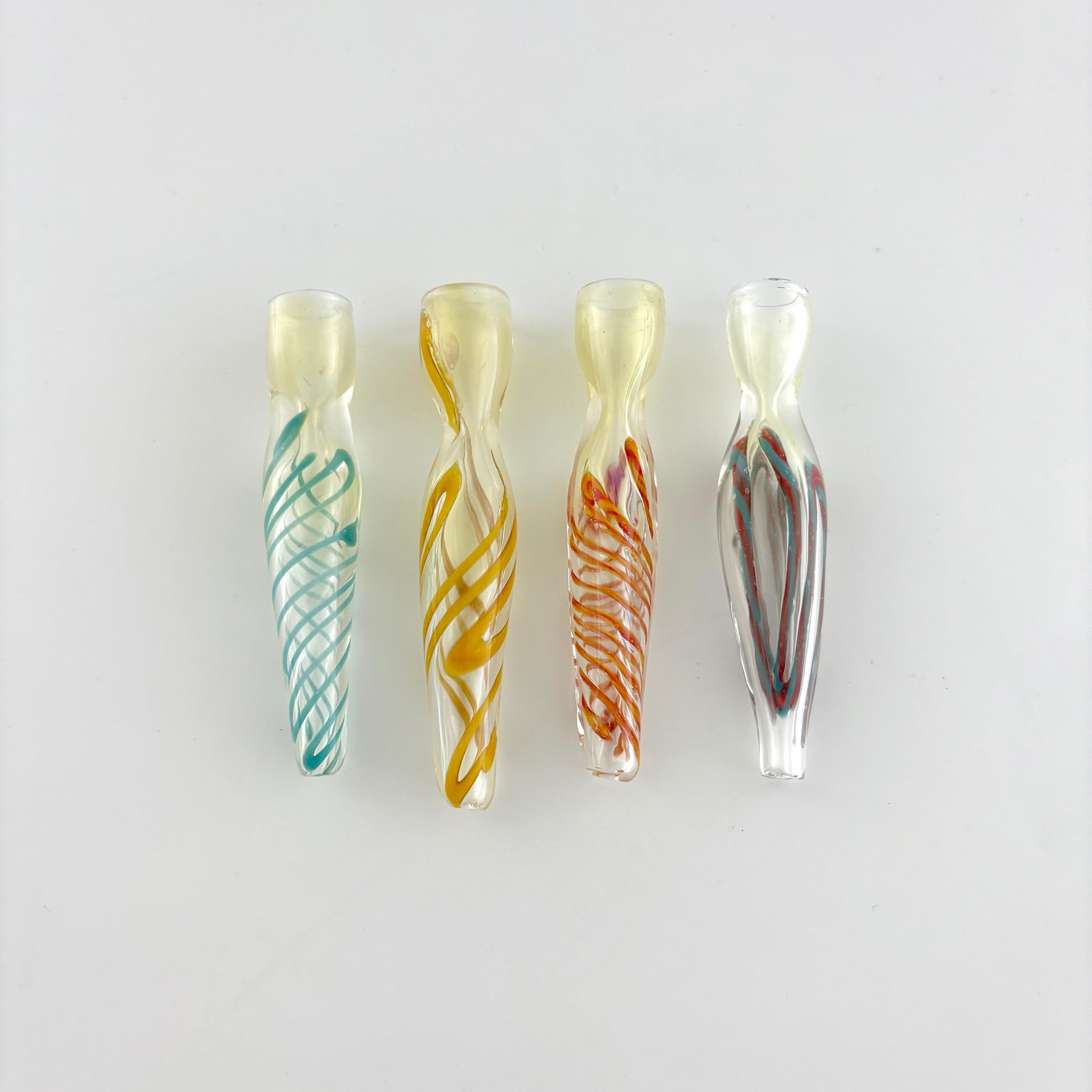 3" Twisted Glass Chillum-Pack of 4 Main image