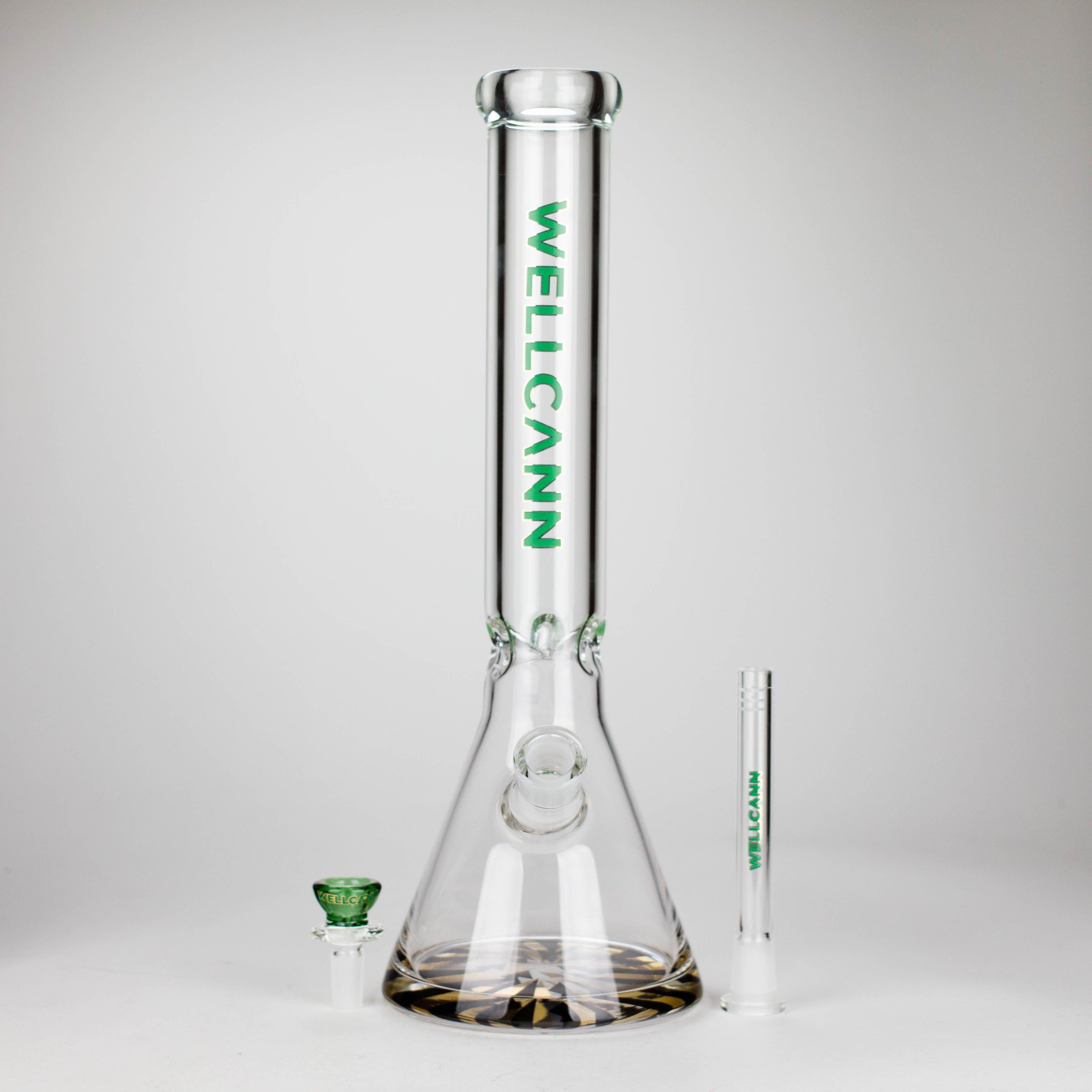 Wellcan | 15" 7mm Psychedelic Thickened Beaker Glass Bong