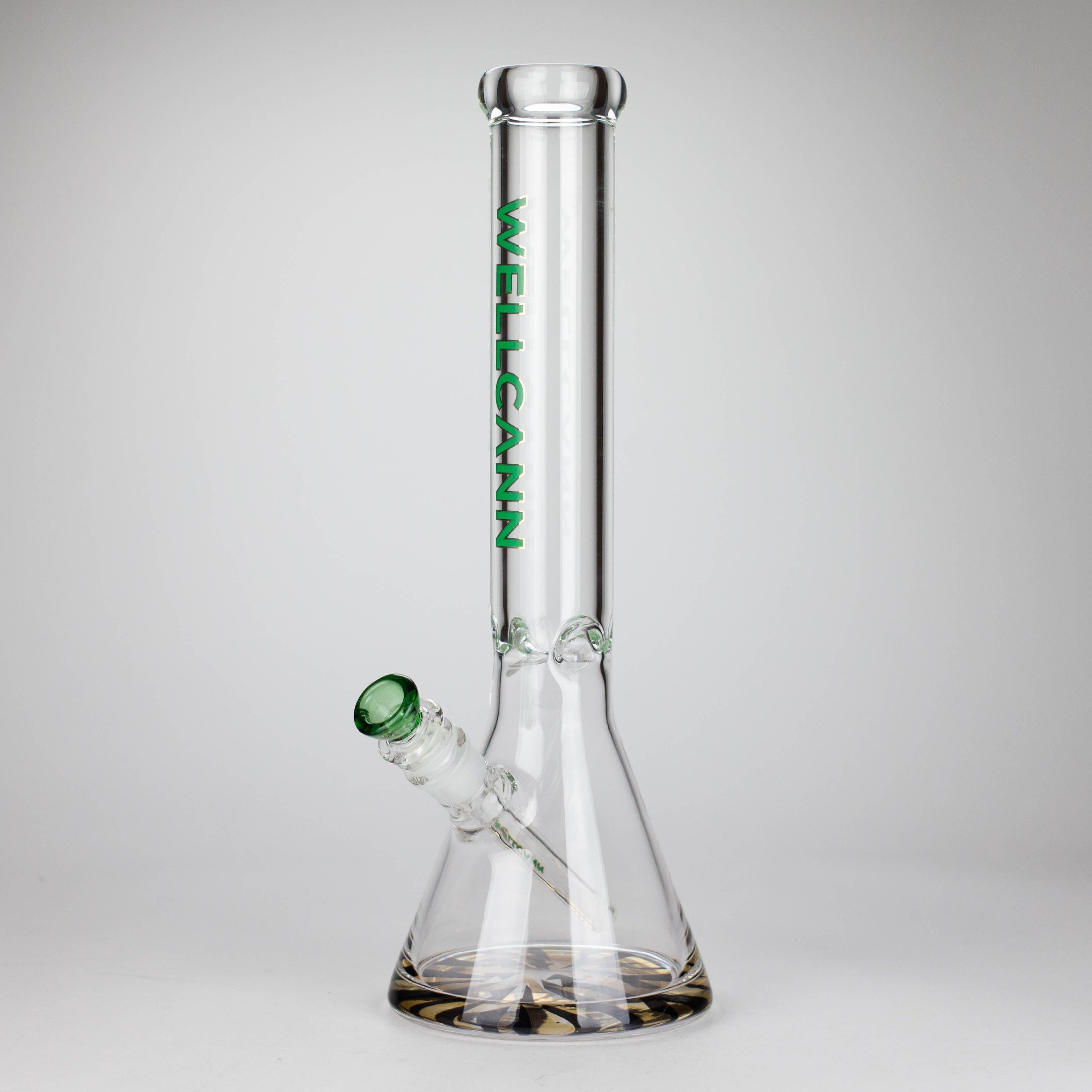Wellcan | 15" 7mm Psychedelic Thickened Beaker Glass Bong Main image
