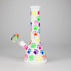 10" 3D Glass Bong With My Pet Design – Glow in the Dark