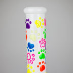10" 3D Glass Bong With My Pet Design – Glow in the Dark