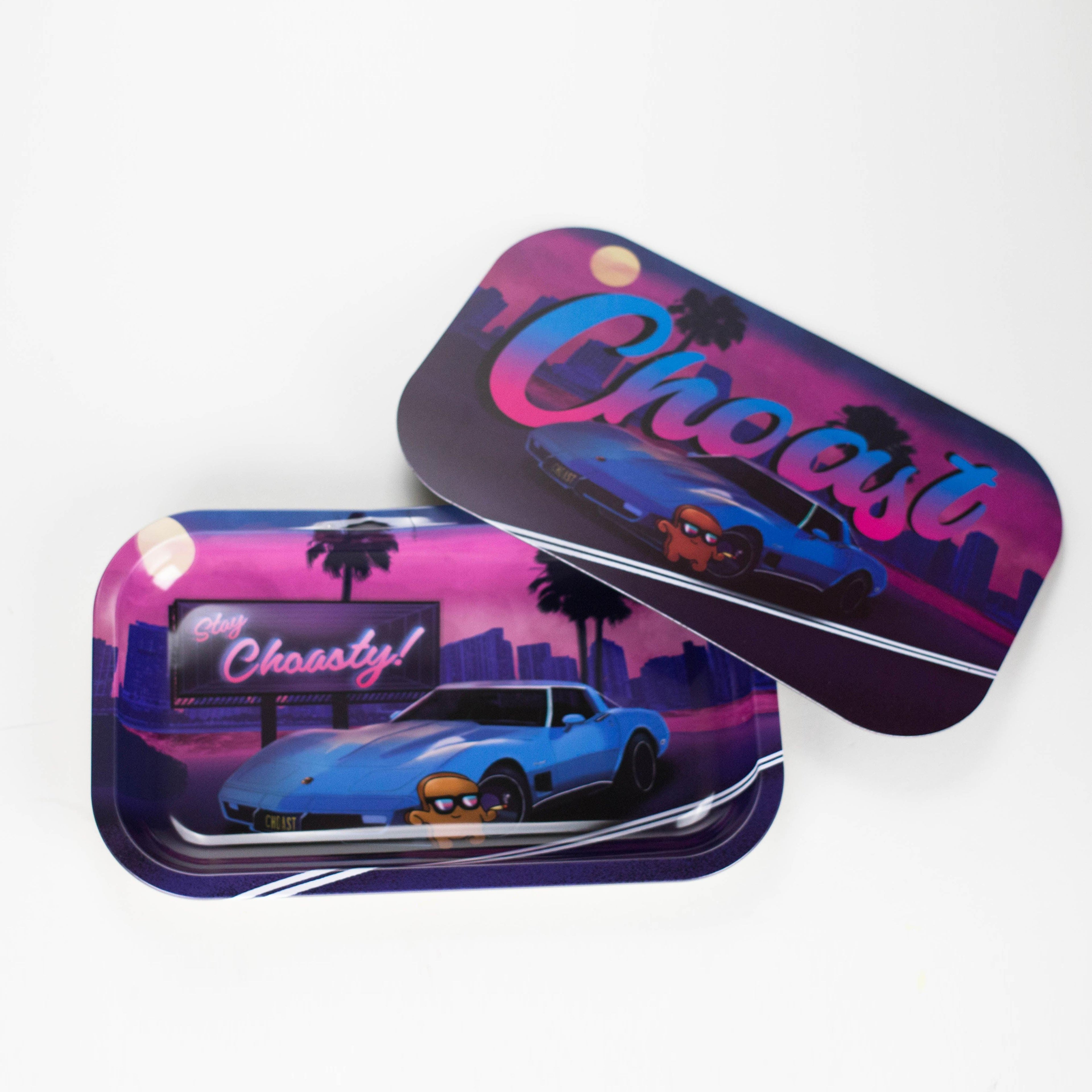 Choast Rolls | "Miami Vice" Rolling Tray + Magnetic Lid