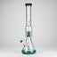 Genie | 17.5" 10-Arm 9mm Colored Bottom Glass Bong [GE4180]