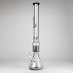 Genie | 24" 12-Arm 9mm Colored Bottom Glass Water Bong [F7-004-1]