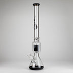 Genie | 24" 12-Arm 9mm Colored Bottom Glass Water Bong [F7-004-1]