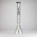 Genie | 19.5" 9mm Curved Shaft Glass Beaker Bong [F7-002-1]