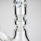 Genie | 19.5" 9mm Curved Shaft Glass Beaker Bong [F7-002-1]