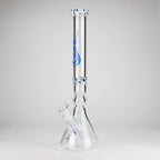 Genie | 19.5" 9mm Curved Shaft Glass Beaker Bong [F7-002-1]
