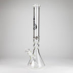 Genie | 19.5" 9mm Curved Shaft Glass Beaker Bong [F7-002-1]