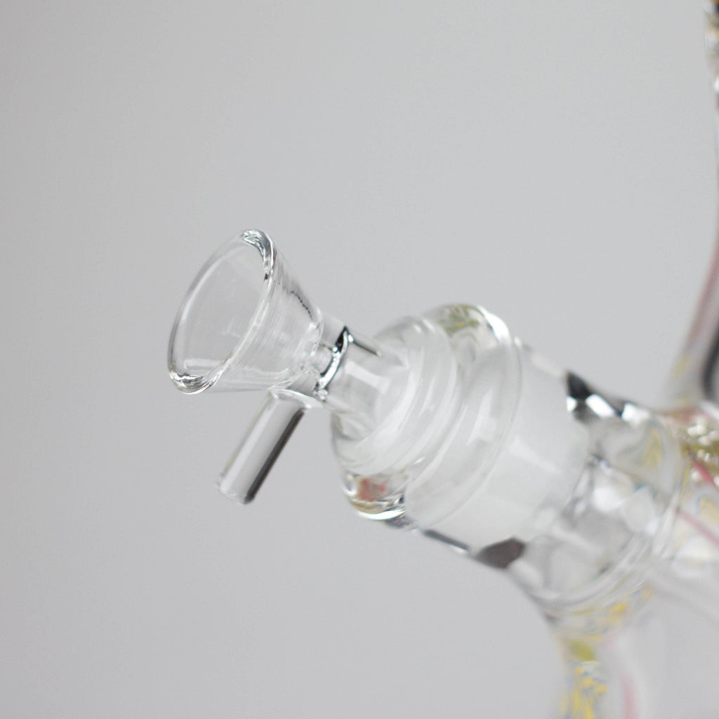 14" PK Cartoon Glow In The Dark 9mm Glass Bong [PIP863]