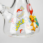 14" PK Cartoon Glow In The Dark 9mm Glass Bong [PIP863]