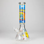 14" PK Cartoon Glow In The Dark 9mm Glass Bong [PIP863]