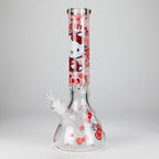 14" PK Cartoon Glow In The Dark 9mm Glass Bong [PIP863]