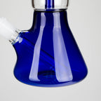 13" Color Accented Glass Water Bong with Coil Percolator & Splash Guard