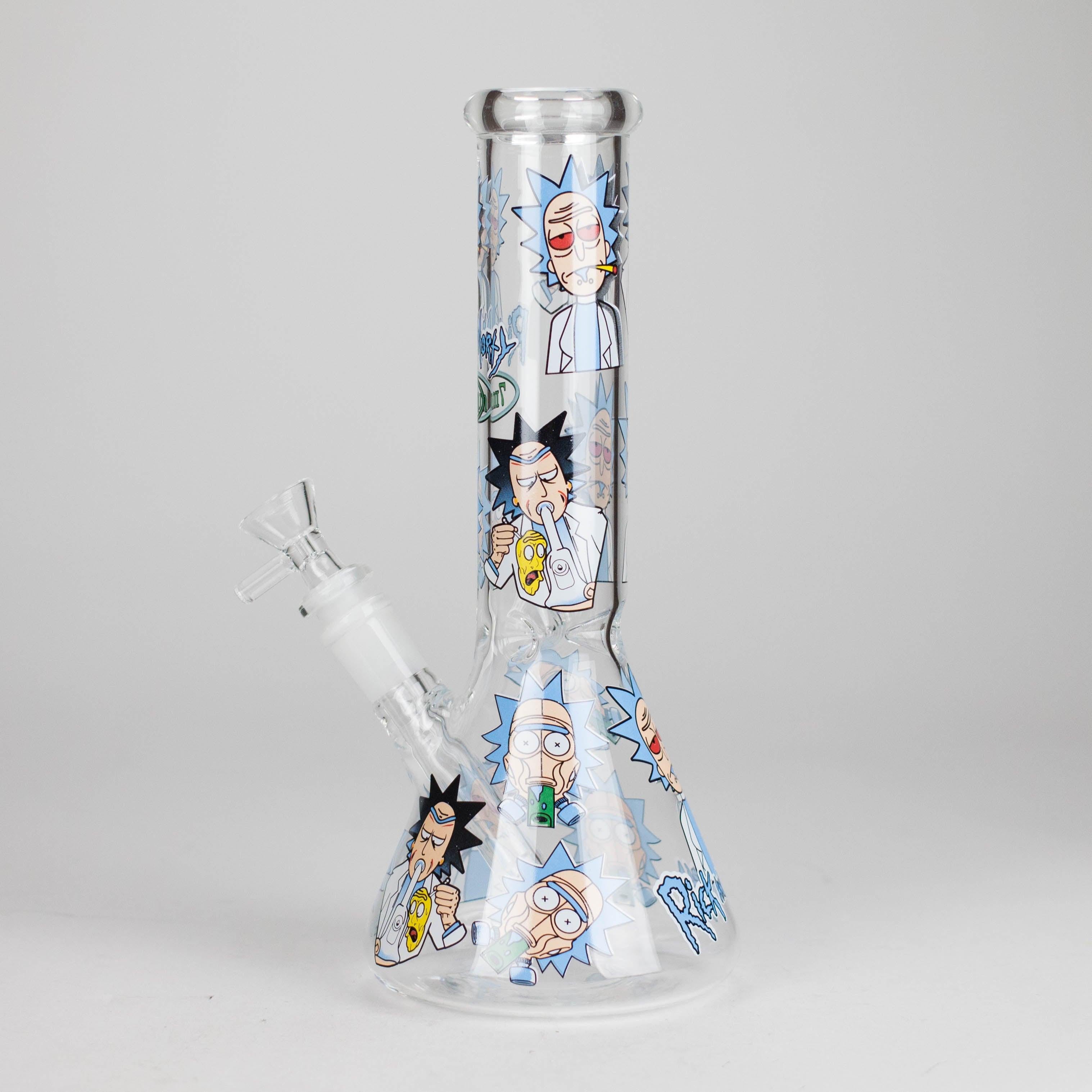 10" Cartoon Glass Bong – Fun & Functional Smoking Piece