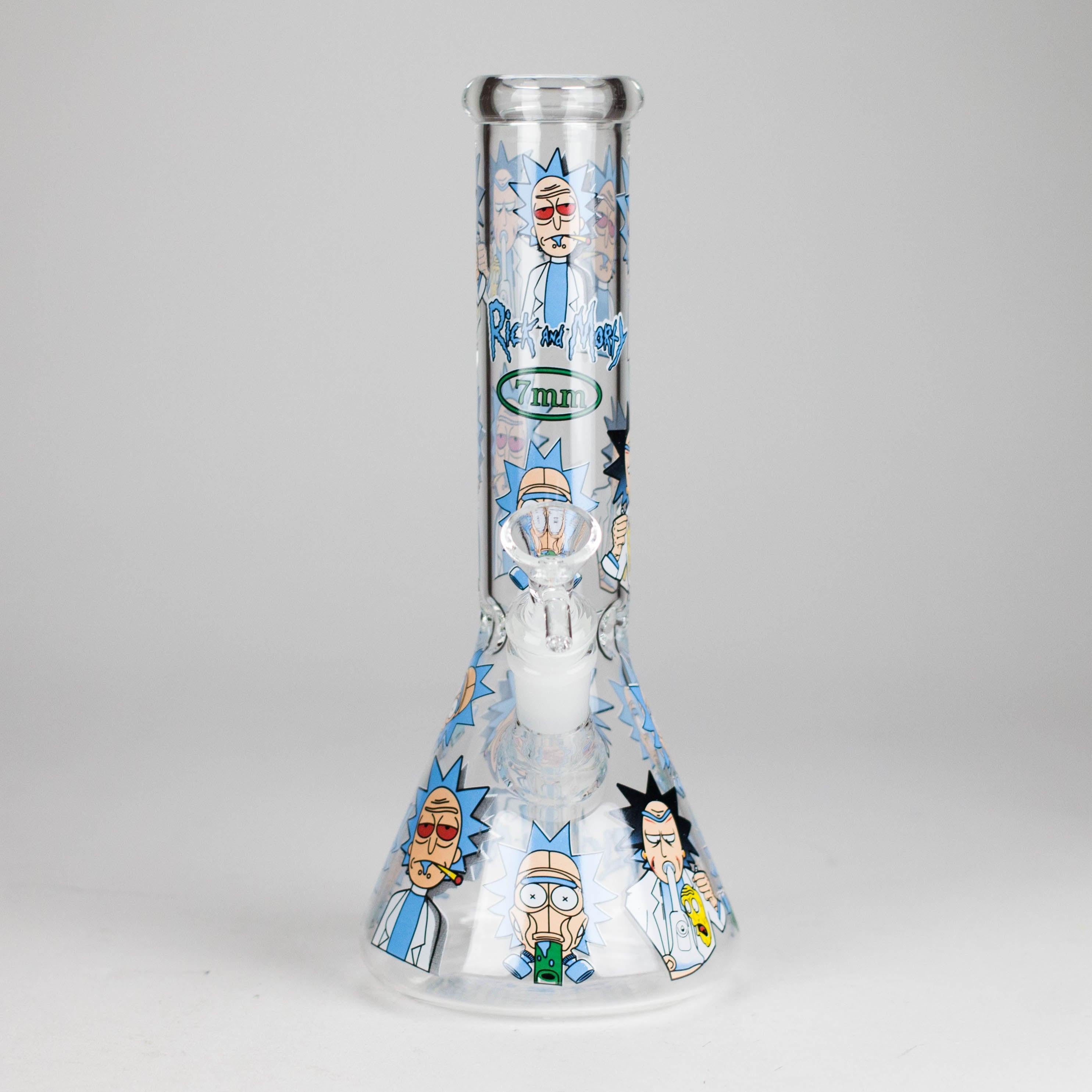 10" Cartoon Glass Bong – Fun & Functional Smoking Piece