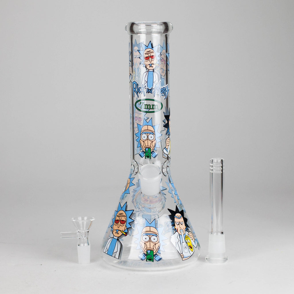 10" Cartoon Glass Bong – Fun & Functional Smoking Piece