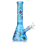 10" 5mm Milkyway Glass Beaker Bong - 4 Assorted Colours