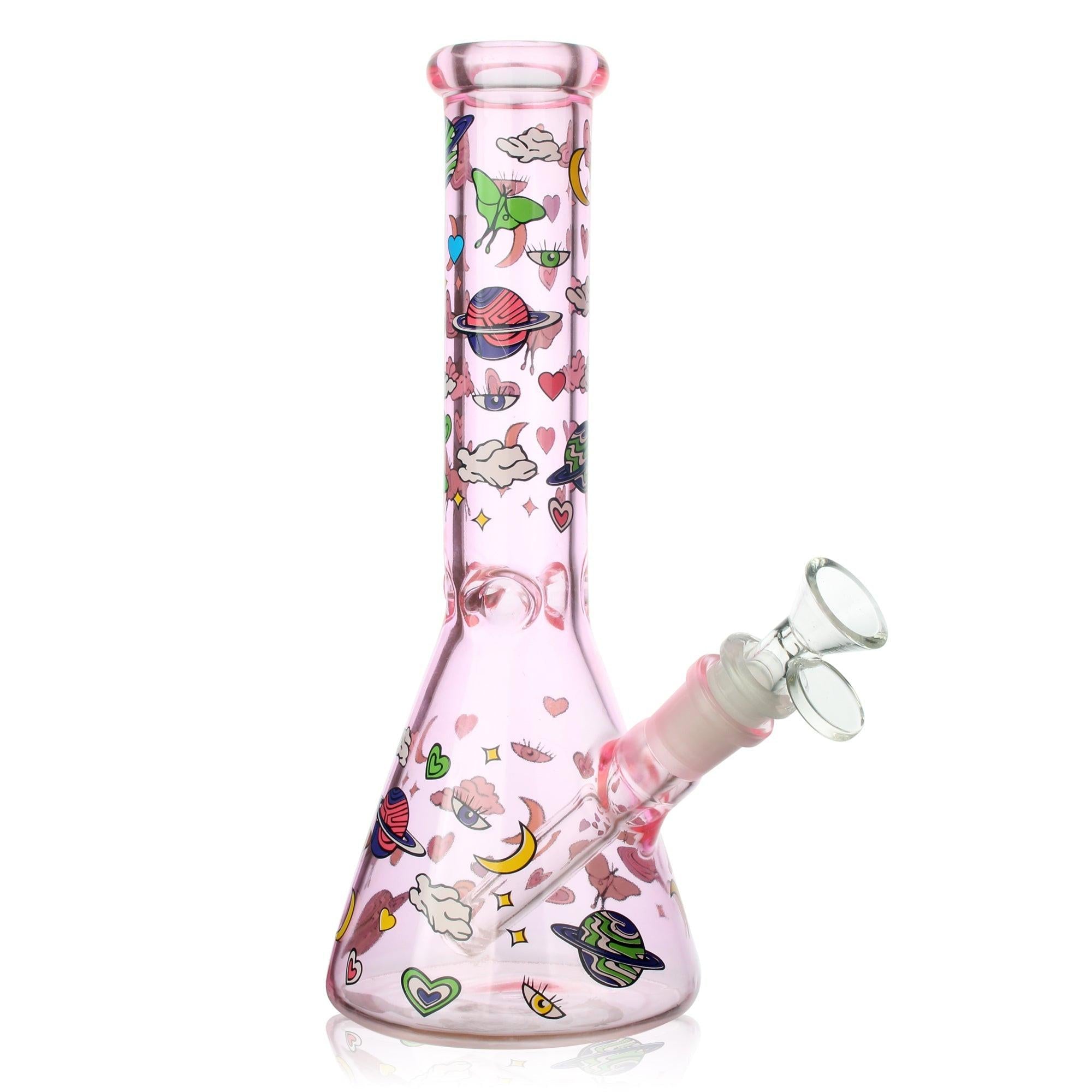 10" 5mm Milkyway Glass Beaker Bong - 4 Assorted Colours Secondary image