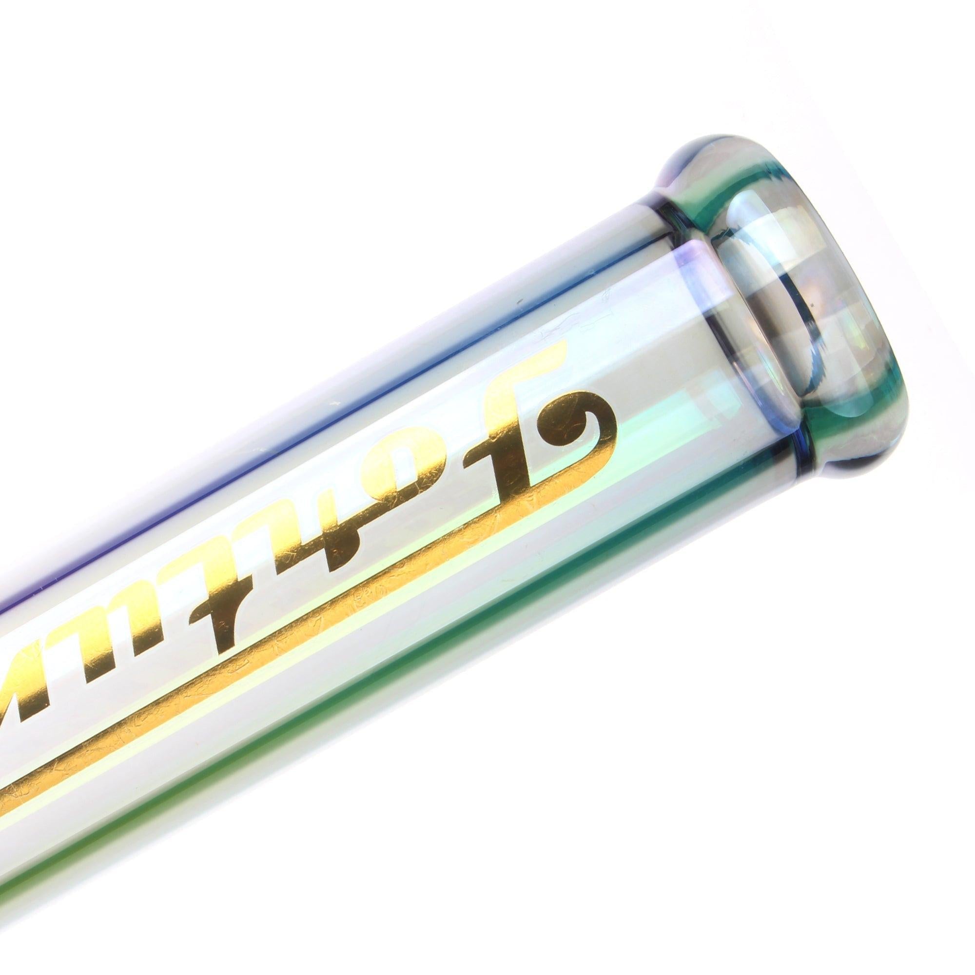 Fortune | Electroplated 14" 7mm Pyramid Base Glass Beaker Bong