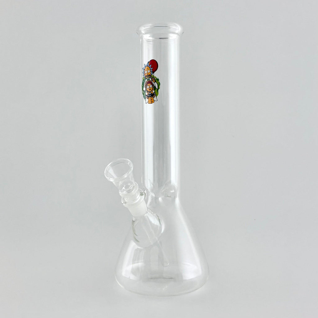 10" Cartoon Glass Beaker Bong