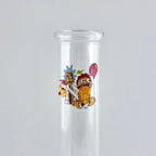 10" Cartoon Glass Beaker Bong