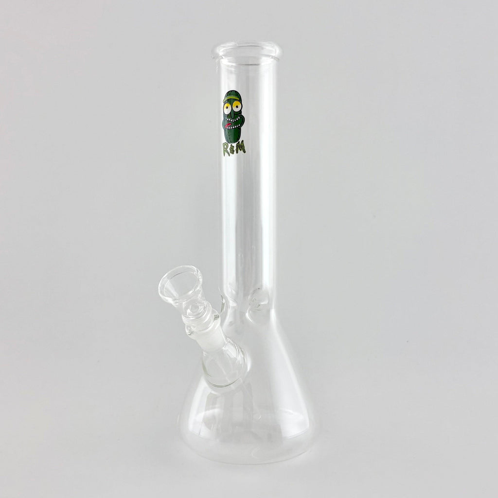 10" Cartoon Glass Beaker Bong