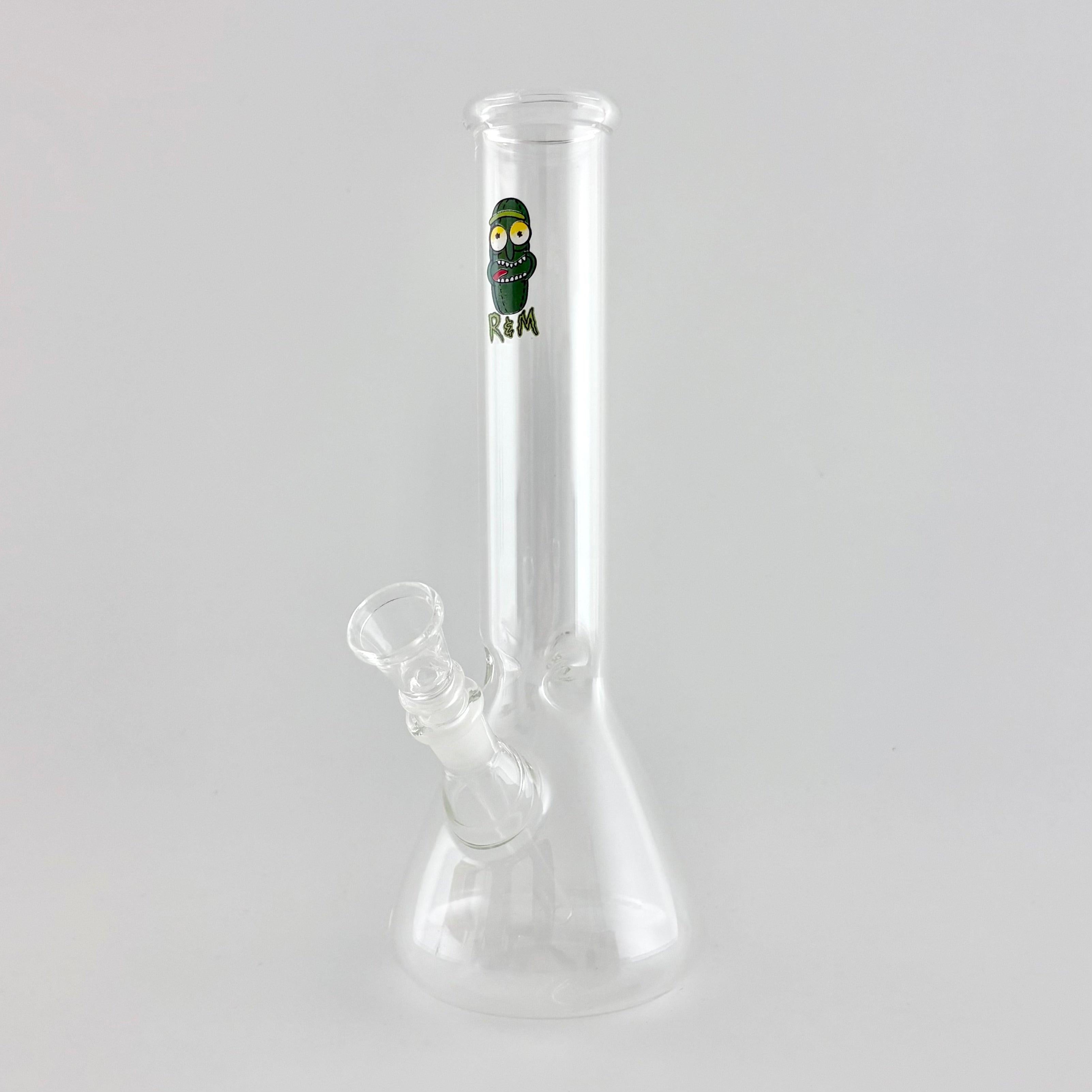 10" Cartoon Glass Beaker Bong