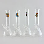 10" Cartoon Glass Beaker Bong