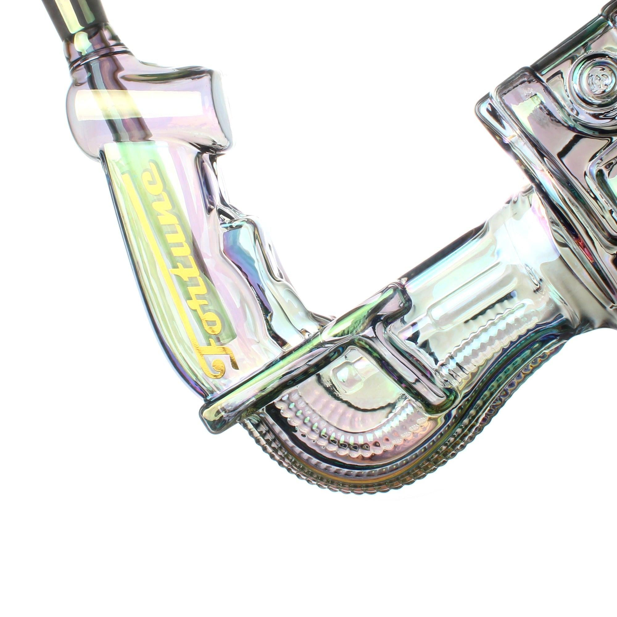 Fortune | 24" Electroplated Gatling Gun Glass Bong with Hardwood Stand