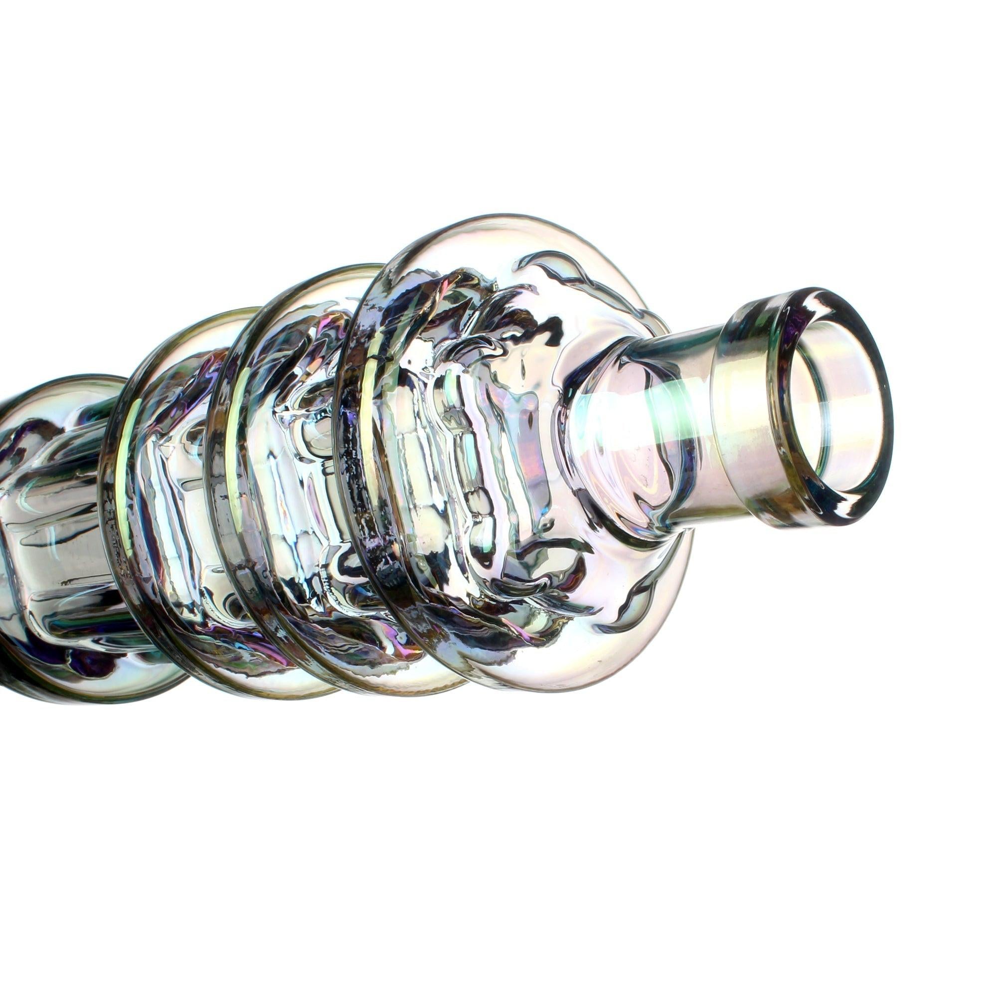 Fortune | 24" Electroplated Gatling Gun Glass Bong with Hardwood Stand