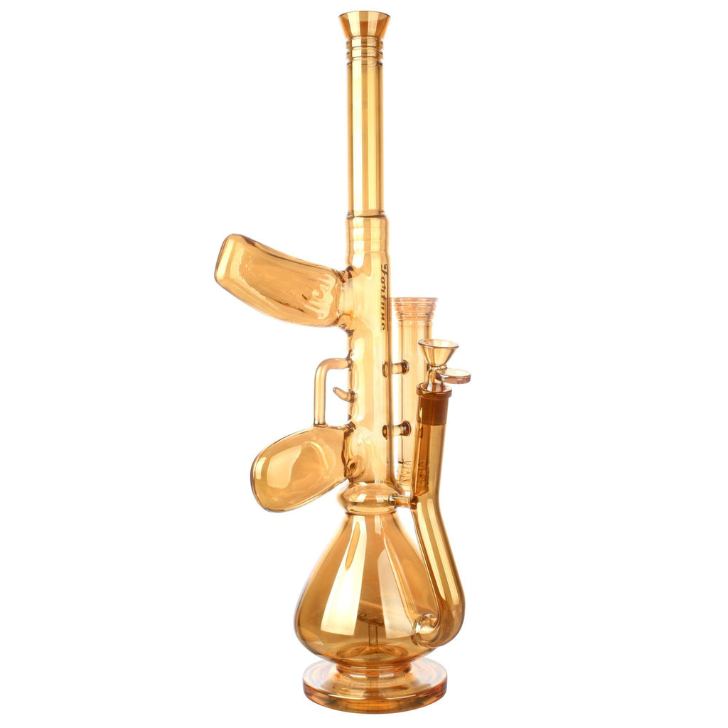 Fortune | 18" AK-47 Style Electroplated Glass Bong